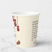 Christelijk | DE LANDE ZWART U | Kerstmis Papieren Bekers (Links)