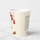 Christelijk | DE LANDE ZWART U | Kerstmis Papieren Bekers (Rechts)