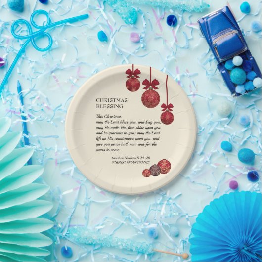 Christelijk | DE LANDE ZWART U | Kerstmis Papieren Bordje (Feest)