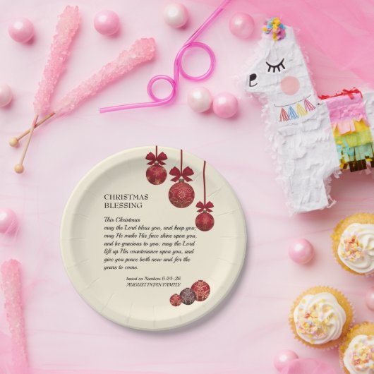 Christelijk | DE LANDE ZWART U | Kerstmis Papieren Bordje (Feest)