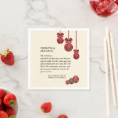 Christelijk | DE LANDE ZWART U | Kerstpapier Servet (Insitu)