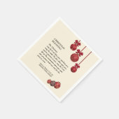 Christelijk | DE LANDE ZWART U | Kerstpapier Servet (Hoek)