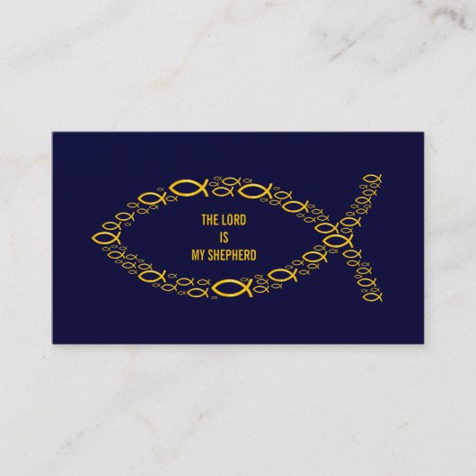 Christelijk | DE LORD IS MIJN SCHEPERD Visitekaartje (Voorkant)
