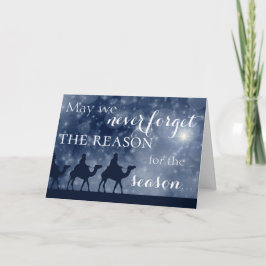 Christelijk De Reden Voor Het Seizoen Kerst Kaart