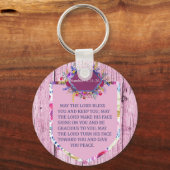 Christelijk de Roze Bijbel Bijbel Sleutelhanger (Voorkant)