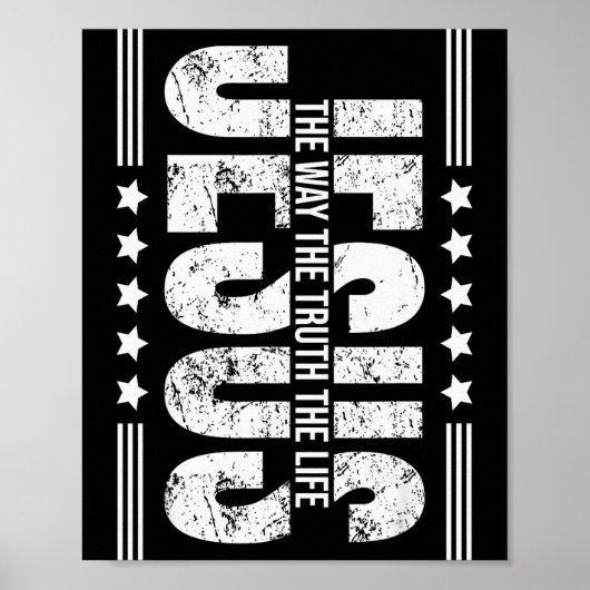 Christelijk, De Weg De Waarheid Het Leven  Poster (Voorkant)