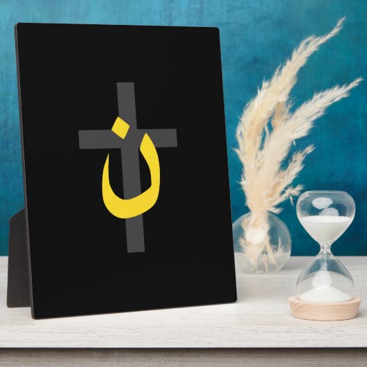 Christelijk decor van het Symbool Solidariteit van Fotoplaat (Zijkant)