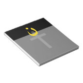 Christelijk decor van het Symbool Solidariteit van Notitieblok (Schuin)