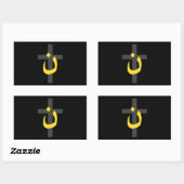 Christelijk decor van het Symbool Solidariteit van Rechthoekige Sticker (Vel)
