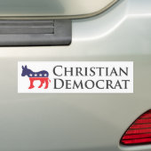 Christelijk-democraat Bumpersticker (Op auto)