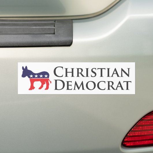 Christelijk-democraat Bumpersticker (Op auto)
