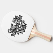 Christelijk design Good Lord Willing Tafeltennisbatje (Zijkant)