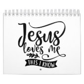 Christelijk design Jezus houdt van me Kalender (Hoes)