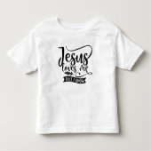 Christelijk design Jezus houdt van me Kinder Shirts (Voorkant)