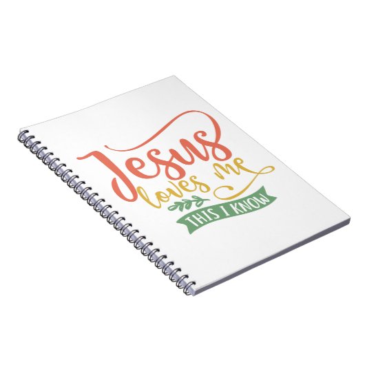 Christelijk design Jezus houdt van me. Notitieboek (Rechterzijde)
