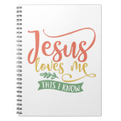 Christelijk design Jezus houdt van me. Notitieboek (Voorkant)