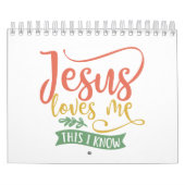 Christelijk design Jezus houdt van mij. Dit weet i Kalender (Hoes)