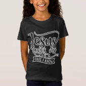 Christelijk design Jezus houdt van mij. Dit weet i T-shirt (Voorkant)