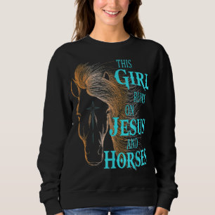 Christelijk DEZE MEISJES OP JESUS EN HORSES Equest Trui