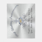 Christelijk Diamond Jubileum Gift, op maat gemaakt Fleece Deken (Voorkant)