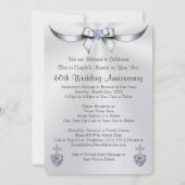 Christelijk Diamond Wedding Jubileum Uitnodigingen (Achterkant)
