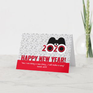 Christelijk DOE IK EEN NIEUW NIEUW DING nieuwjaar Feestdagen Kaart