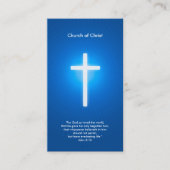 Christelijk - donkerblauw visitekaartje (Voorkant)