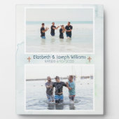 Christelijk dubbelblauw blauw fotoplaat (Voorkant)