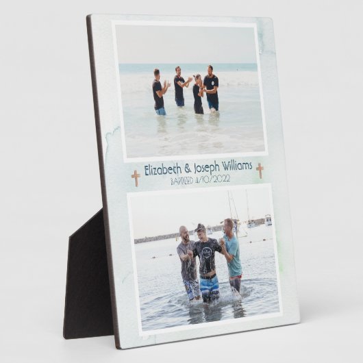 Christelijk dubbelblauw blauw fotoplaat (Zijkant)