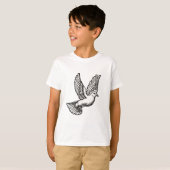 Christelijk Duif Kinderen T-shirt (Voorkant volledig)