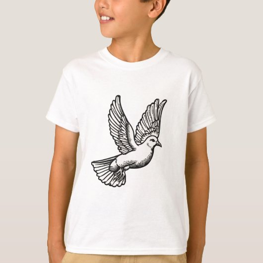 Christelijk Duif Kinderen T-shirt (Voorkant)