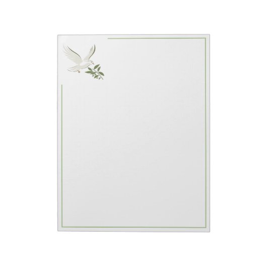 Christelijk duif Notitieblok (Linkerzijde)