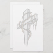 Christelijk dwars Briefpapier (Voorkant / Achterkant)