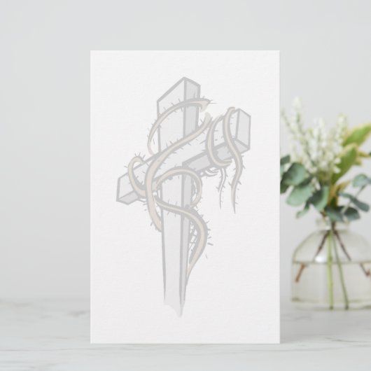 Christelijk dwars Briefpapier (Staand voorkant)