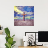 Christelijk dwarslandschap poster (Thuiskantoor)