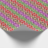 Christelijk Dwarspatroon 1 Verpakkend Document Cadeaupapier (Hoek)