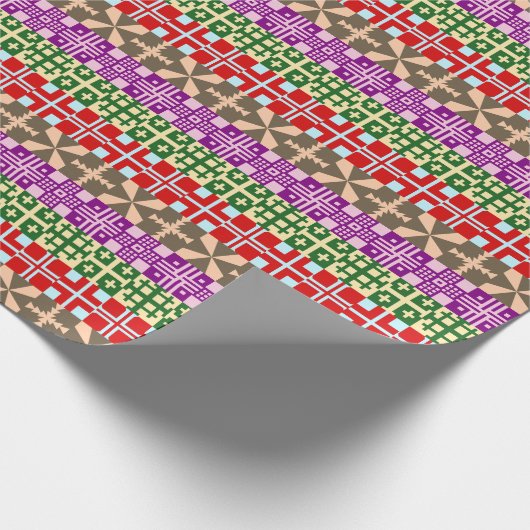 Christelijk Dwarspatroon 1 Verpakkend Document Cadeaupapier (Hoek)