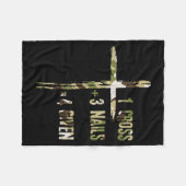 Christelijk Een Kruis Plus Drie Spijkers Is Vergif Fleece Deken (Voorkant (Horizontaal))