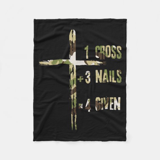 Christelijk Een Kruis Plus Drie Spijkers Is Vergif Fleece Deken (Voorkant)