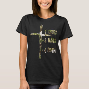 Christelijk Een Kruis Plus Drie Spijkers Is Vergif T-shirt