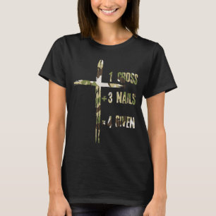Christelijk Een Kruis Plus Drie Spijkers Staat Gel T-shirt