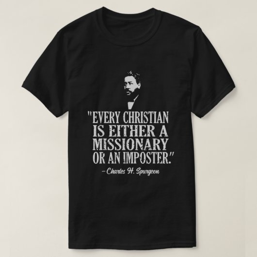 Christelijk een missionaris of een imposter Charle T-shirt (Design voorkant)