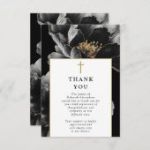 Christelijk Elegant Feest van het Leven Begrafenis Bedankkaart (Voorkant / Achterkant)