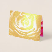 Christelijk Elegant Gold Religious Floral Monogram Folie Kaarten (Voorkant)