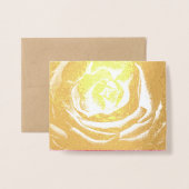 Christelijk Elegant Gold Religious Floral Monogram Folie Kaarten (Met envelop)