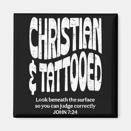 Christelijk En Getatoeëerd Magneet (Voorkant)