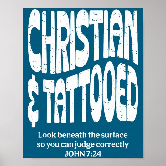Christelijk En Getatoeëerd Poster (Voorkant)