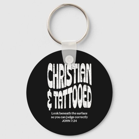 Christelijk En Getatoeëerd Sleutelhanger (Voorkant)