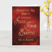 Christelijk - ENCOURAGEMENT - Hij is gerezen - Kaart (Gele Bloem)