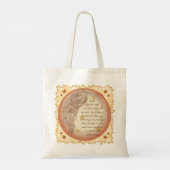 Christelijk Engel Serenity Gebed Tote Bag (Achterkant)